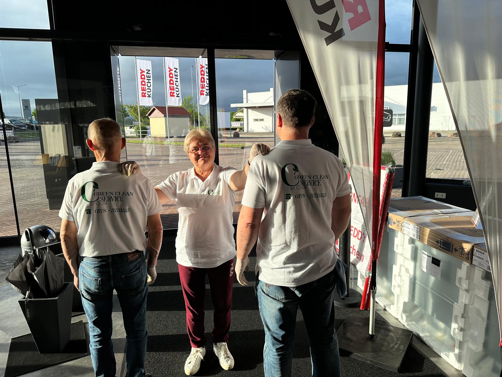Olga im Einsatz unterwegs für Green Clean Service